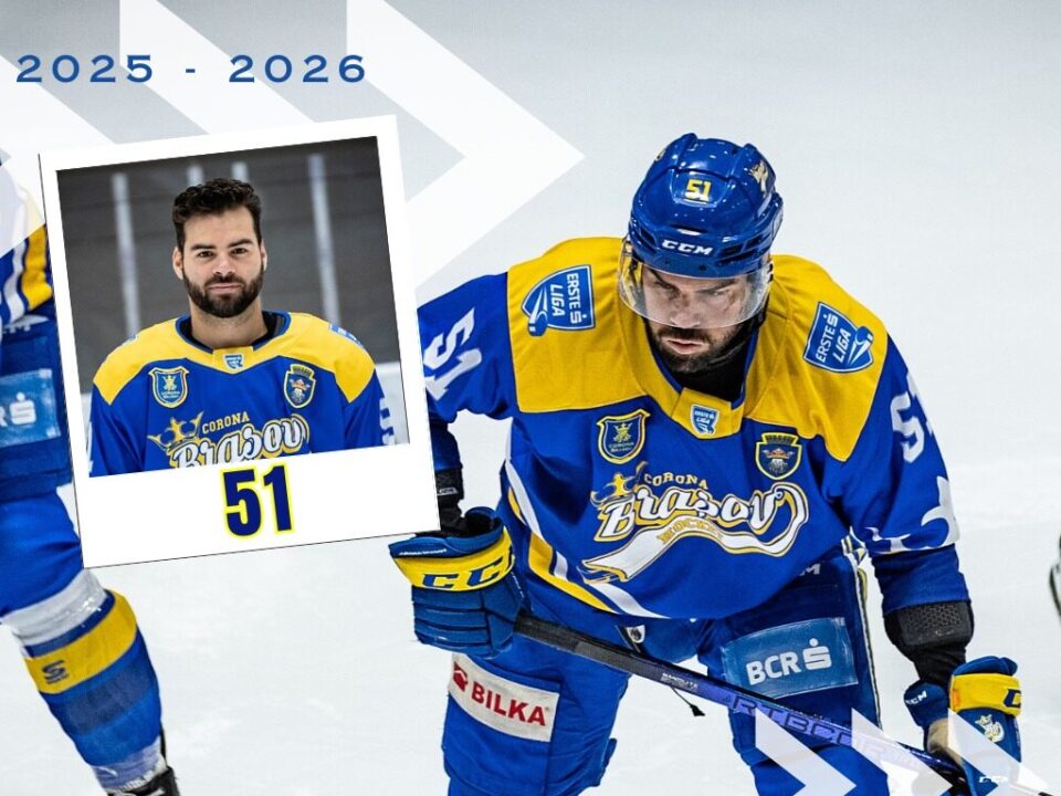 Hocheistul canadian Philippe Cornet revine în liga română de hochei, semnând din nou cu echipa Corona Brașov.