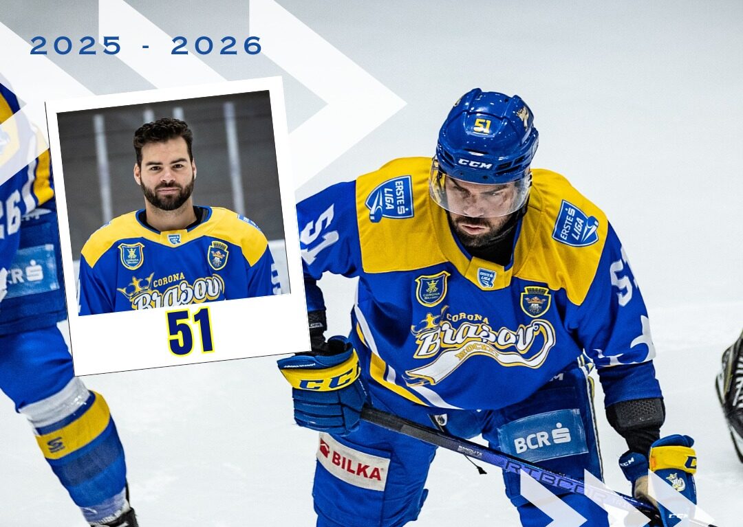 Hocheistul canadian Philippe Cornet revine în liga română de hochei, semnând din nou cu echipa Corona Brașov.