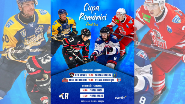 Turneul Final Four al Cupei României la hochei va fi organizat în Brașov